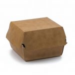 [205247] CUTIE HAMBURGER BOX MEDIU (KRAFT ALB) 100 BUC-SET
